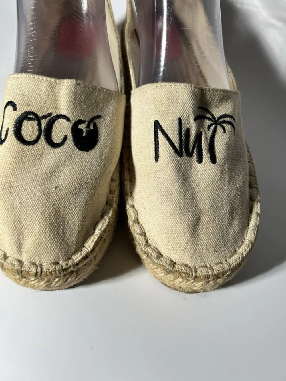 Pull&Bear Coconut Espadrille Flats Canvas Women’s US 8.5 EU 39